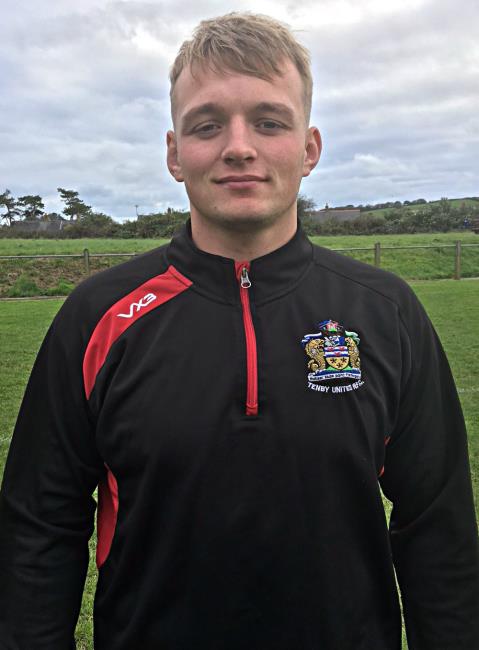 Tom Barrass - outstanding for Tenby Tom Barrass - outstanding for Tenby